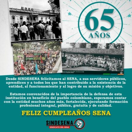 ¡Feliz cumpleaños SENA!