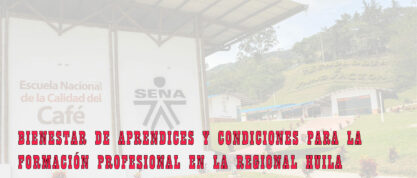 Bienestar de aprendices y condiciones para la formación profesional en la regional huila