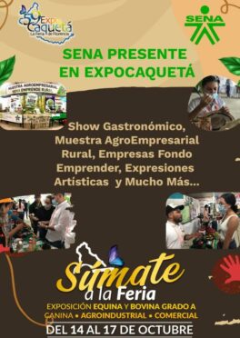 SENA regional Caquetá… en la feria sacando pecho, con recursos de los trabajadores.