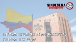 Informe reunión relacionamiento sindical nacional