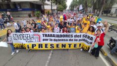 Participación en la movilización del 14 de febrero En apoyo a las reformas sociales