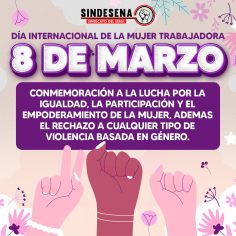 Día Internacional de la Mujer Trabajadora ¡Por igualdad de género en el lugar de trabajo, en la casa y en la comunidad!