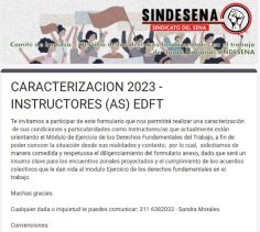 Formulario de caracterización ejecución del módulo de ejercicio de derechos fundamentales en el trabajo