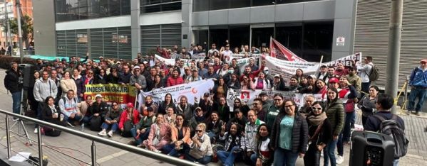 Movilizaciones y plantones Bogotá D. C. de temporales afiliados a SINDESENA 24 y 25 de julio 2023
