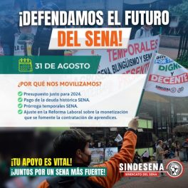 Movilización en pro del SENA