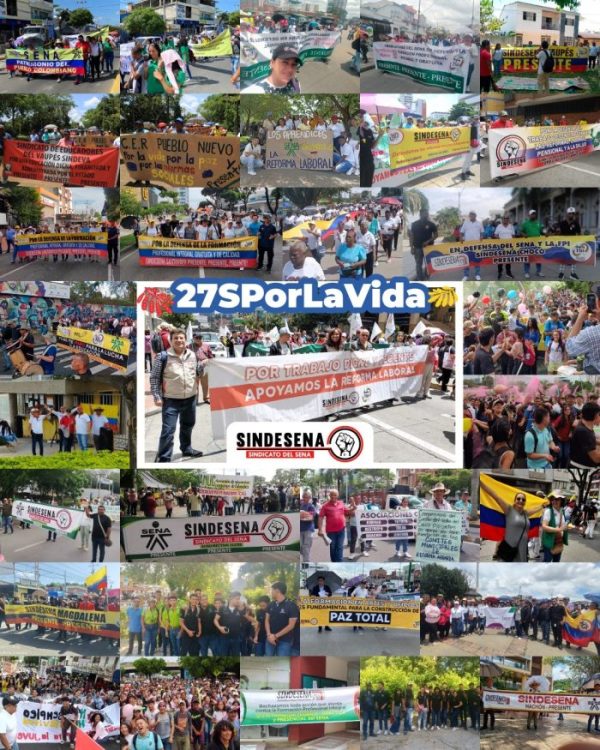 Sindesena participó exitosamente en la jornada nacional de movilización en defensa de las reformas propuestas.