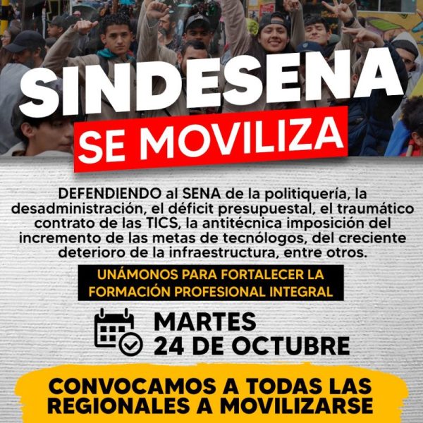 SINDESENA se moviliza