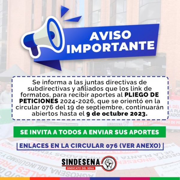 Aviso importante
