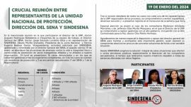Crucial reunión entre representantes de la Unidad Nacional de Protección, dirección del SENA y SINDESENA.