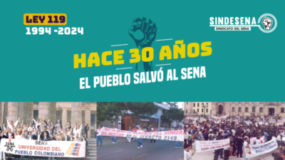 Hace 30 años el pueblo salvó al Sena con la Ley 119