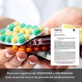 Posición negativa de SINDESENA y SINTRASENA ante acuerdo marco de precios en medicamentos