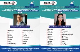 Candidatos de SINDESENA a la Comisión Nacional de Personal