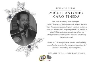 Ha partido uno de los históricos imprescindibles del Movimiento Sindical.