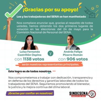 ¡Gracias por su apoyo!