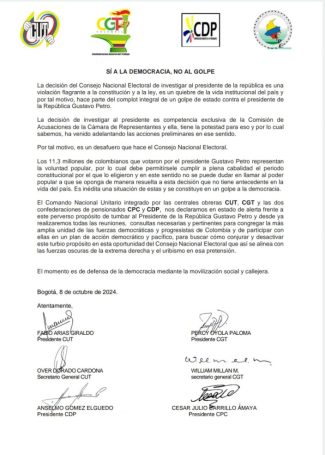 Sí a la democracia no al golpe