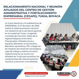 Fortaleciendo lazos: Reunión de afiliados del Centro de Gestión Administrativa y Empresarial (CEGAFE) en Tunja, Boyacá
