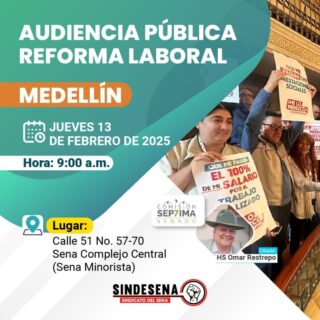 Audiencia Reforma Laboral Medellín