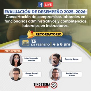 Recordatorio Facebook Live de Evaluación de Desempeño