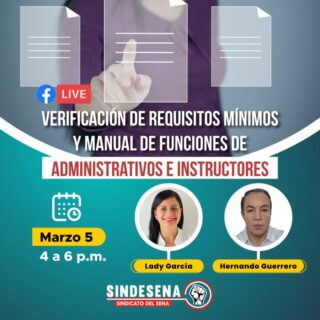 Facebook Live verificación requisitos mínimos administrativos e instructores