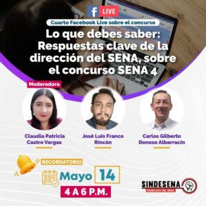 Recordatorio: Facebook Live concurso 14 de mayo