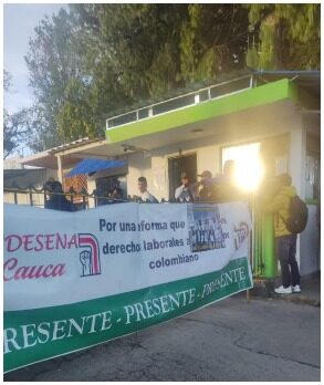 Sindesena Antioquia respalda justa lucha de Sindesena Cauca