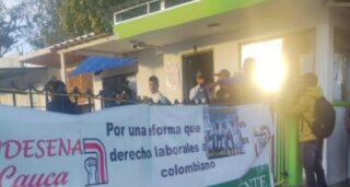 Apoyo Cauca lucha y protesta por situación vigilancia