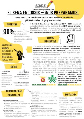 SENA en crisis nos preparamos