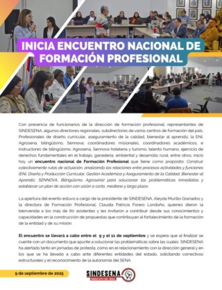 Inicia Encuentro Nacional de Formación Profesional