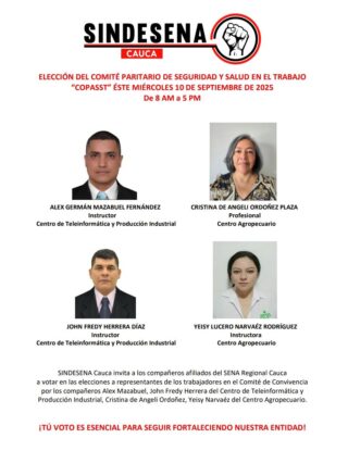 Hoy elegimos Copasst: un paso clave para el bienestar de todos