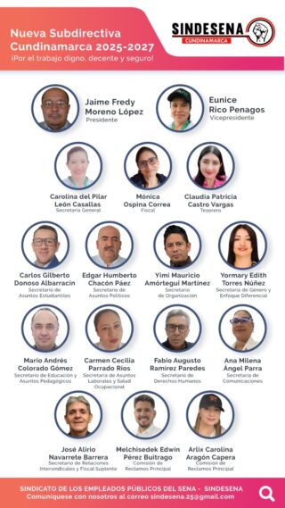 Nueva subdirectiva Cundinamarca