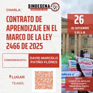 Contrato de aprendizaje en el marco de la Ley 2466 de 2025