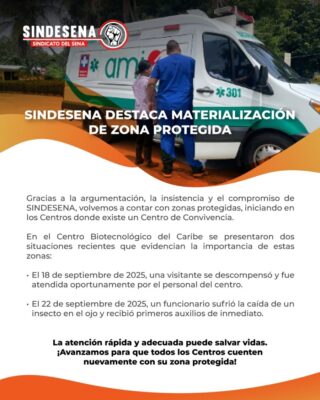 Sindesena destaca materialización de zona protegida