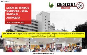 Boletín 22 mesas de trabajo 8 de octubre 2025