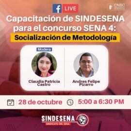 Facebook Live:  Capacitación de Sindesena para el concurso SENA 4