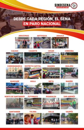 El SENA en paro, esperando la firma del Acuerdos Nacional