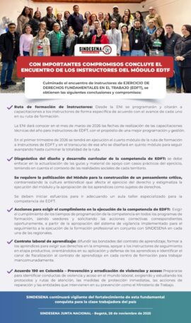 Culmina Encuentro de Instructores del Módulo EDFT