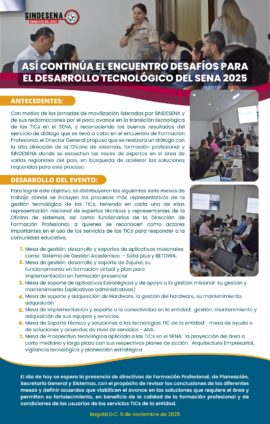 Así continúa el Encuentro Desafíos para el Desarrollo Tecnológico 2025