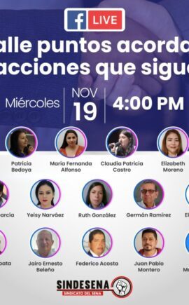 Facebook live: Detalle puntos acordados y acciones que siguen
