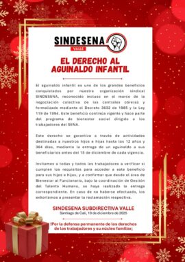 Derecho al aguinaldo infantil