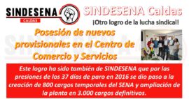 Posesión nombramientos provisionales Caldas