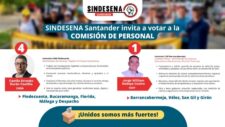 Sindesena Santander invita a votar a la Comisión de Personal