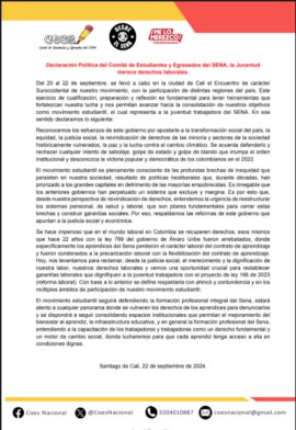 Declaración política del COES