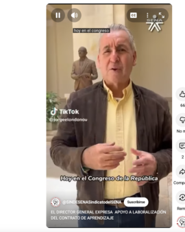 El Director General expresa apoyo a la laboralización del Contrato de Aprendizaje