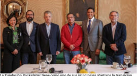 Fundación Rockefeler anuncia multimillonaria inversión en Colombia