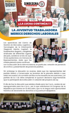 Sin Avance a la Reforma Laboral