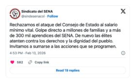¡Sindesena convoca a las calles!
