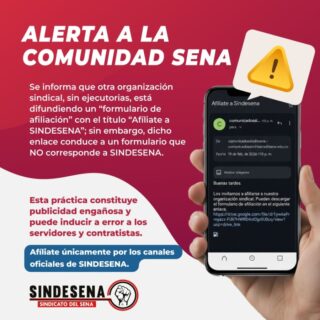 Alerta a la comunidad SENA