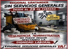 Negligencia administrativa en servicios generales de varias regionales