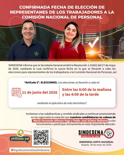 Confirmada nueva fecha elección de representantes de los trabajadores a CNP