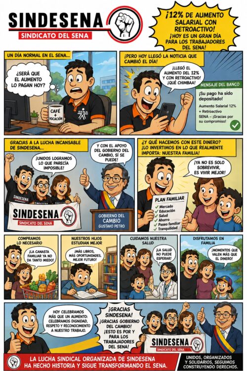 La lucha sindical de Sindesena sigue transformando vidas